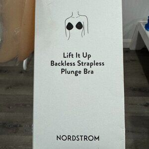 Never Worn - Nordstrom Lift It Up Backless Strapless Plunge Bra (Nude, D Cup)